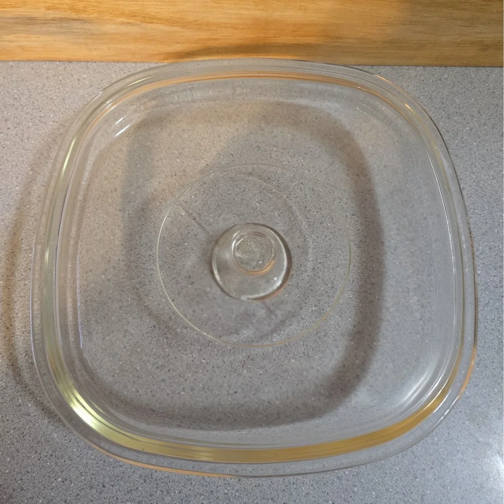 Pyrex CorningWare L'Echalote A-8-B 8x8 Square Casserole Dish White Glass, 2 Qt